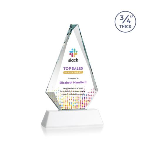Awards and Plaques - Crystal Trophies - Crowell Full Color on Helton Fagan Crystal Trophy