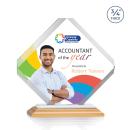 Jacobsen Full Color Bamboo/White Wood Trophy