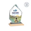 Boone Ice Peak Full Color Bamboo/Black Peaks Wood Trophy