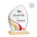 Wilco Full Color Bamboo/White Peaks Wood Trophy