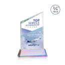 Brito Full Color on Helton Prismatic Peaks Crystal Trophy