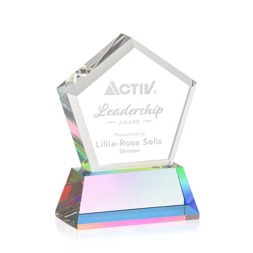 Awards and Plaques - Crystal Trophies - Costa on Base Prismatic Polygon Crystal Trophy