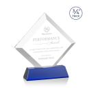 Carlson on Helton Base Blue Crystal Trophy