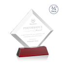 Carlson on Helton Base Red Crystal Trophy