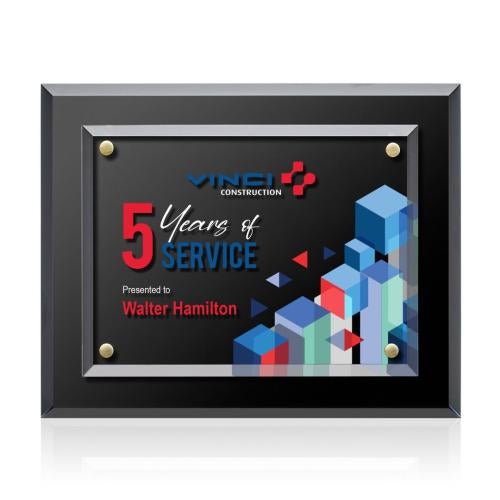 Awards and Plaques - Wall Plaque Awards - Bacon Full Color Plaque - Gold