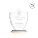 Escamilla Shield Bamboo/Black Unique Wood Trophy