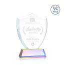 Escamilla Shield on Helton Prismatic Unique Crystal Trophy