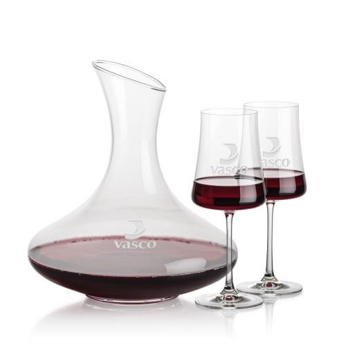 Custom Barware Glasses - Carafes - Dailey Carafe & Yoder Wine