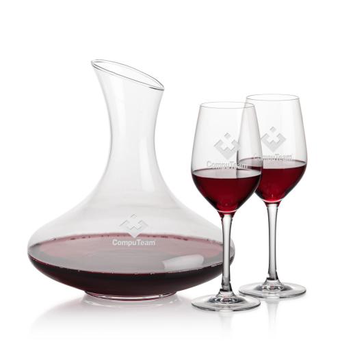 Custom Barware Glasses - Carafes - Dailey Carafe & Richter Wine