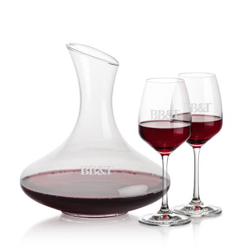 Custom Barware Glasses - Carafes - Dailey Carafe & Burrell Wine