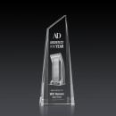Keene Tower 3D Peaks Crystal Trophy