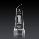Keene Tower 3D on Base Clear Peaks Crystal Trophy