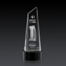 Keene Tower 3D on Base Black Peaks Crystal Trophy
