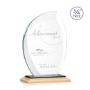 Oakes Bamboo/Black Flame Wood Trophy