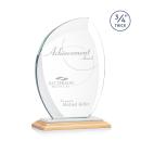 Oakes Bamboo/White Flame Wood Trophy