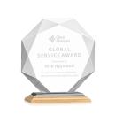 Minor Bamboo/Black Polygon Wood Trophy