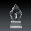 Barron 3D on Base Clear Polygon Crystal Trophy
