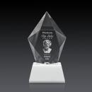 Barron 3D on Base Fagan Polygon Crystal Trophy