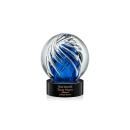Truong on Lockwood Base Black Globe Glass Trophy