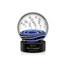 Darby on Lockwood Base Black Globe Glass Trophy