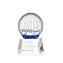Rudolph on Small Crystal Base Clear Globe Glass Trophy