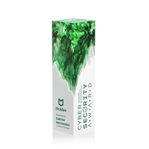 Awards and Plaques - Acrylic Trophies - Brandino Green Towers Acrylic Trophy