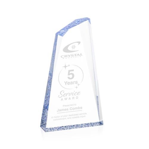 Awards and Plaques - Acrylic Trophies - Cozumel Blue Peaks Acrylic Trophy