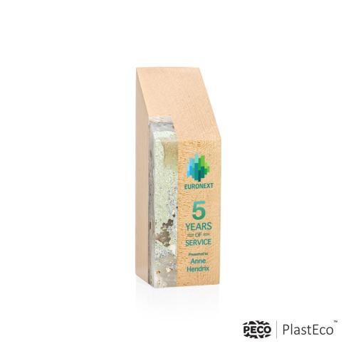 Awards and Plaques - Eco-Friendly Trophies - Verde PlastEco™ Full Color Rogue River Towers Wood Trophy