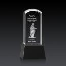 Silkwood 3D on Base Black Towers Crystal Trophy