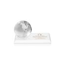 Globe on Rectangle Base Fagan Globe Crystal Trophy
