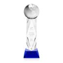 Globe on Toscana Base Blue Globe Crystal Trophy