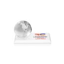 Globe Full Color on Rectangle Base Fagan Globe Crystal Trophy