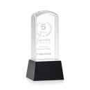 Silkwood on Base Black Towers Crystal Trophy
