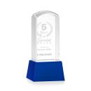 Silkwood on Base Blue Towers Crystal Trophy