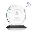 Delarosa Black Circle Crystal Trophy