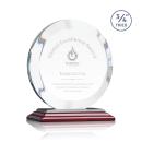 Delarosa Rosewood Circle Crystal Trophy