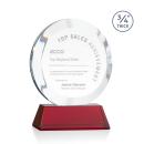 Delarosa on Helton Base Red Circle Crystal Trophy