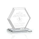 Santos Clear Polygon Crystal Trophy