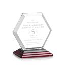 Santos Rosewood Polygon Crystal Trophy