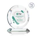 Delarosa Full Color Clear Circle Crystal Trophy
