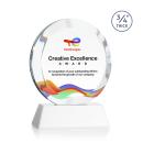Delarosa Full Color on Helton Base Fagan Circle Crystal Trophy
