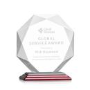 Minor Rosewood Polygon Crystal Trophy