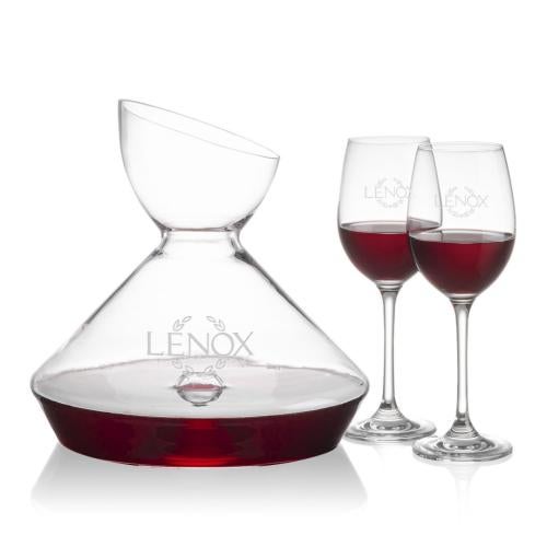 Custom Barware Glasses - Carafes - Woodbury Carafe & Robles Wine