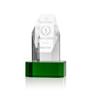 Holbrok Towers on Green Base Crystal Trophy