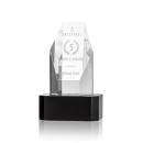 Holbrok Towers on Black Base Crystal Trophy