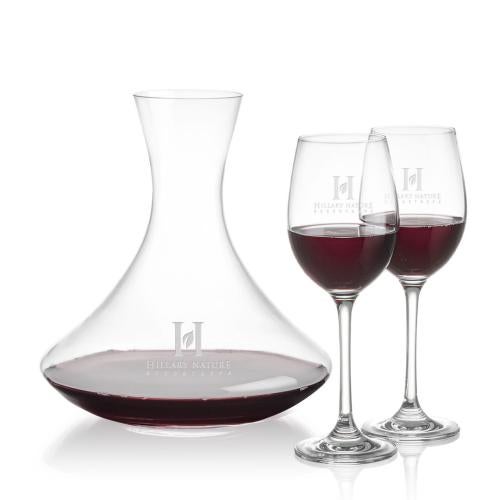 Custom Barware Glasses - Carafes - Crump Carafe & Robles Wine