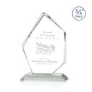 Bermudez Jade Peaks Glass Trophy