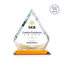 Apex Full Color Amber Crystal Trophy