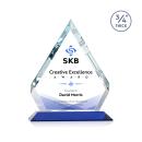 Apex Full Color Blue Crystal Trophy