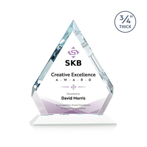 Awards and Plaques - Crystal Trophies - Apex Full Color Fagan Crystal Trophy